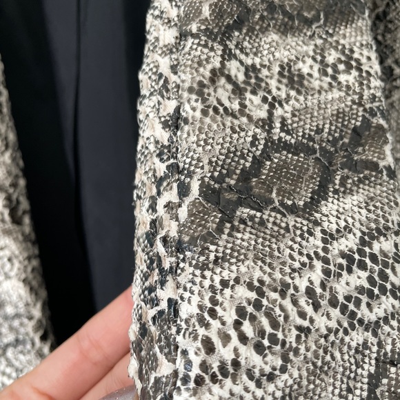 vintage alberto makali snakeskin textured patterned cardigan jacket - Picture 3 of 5